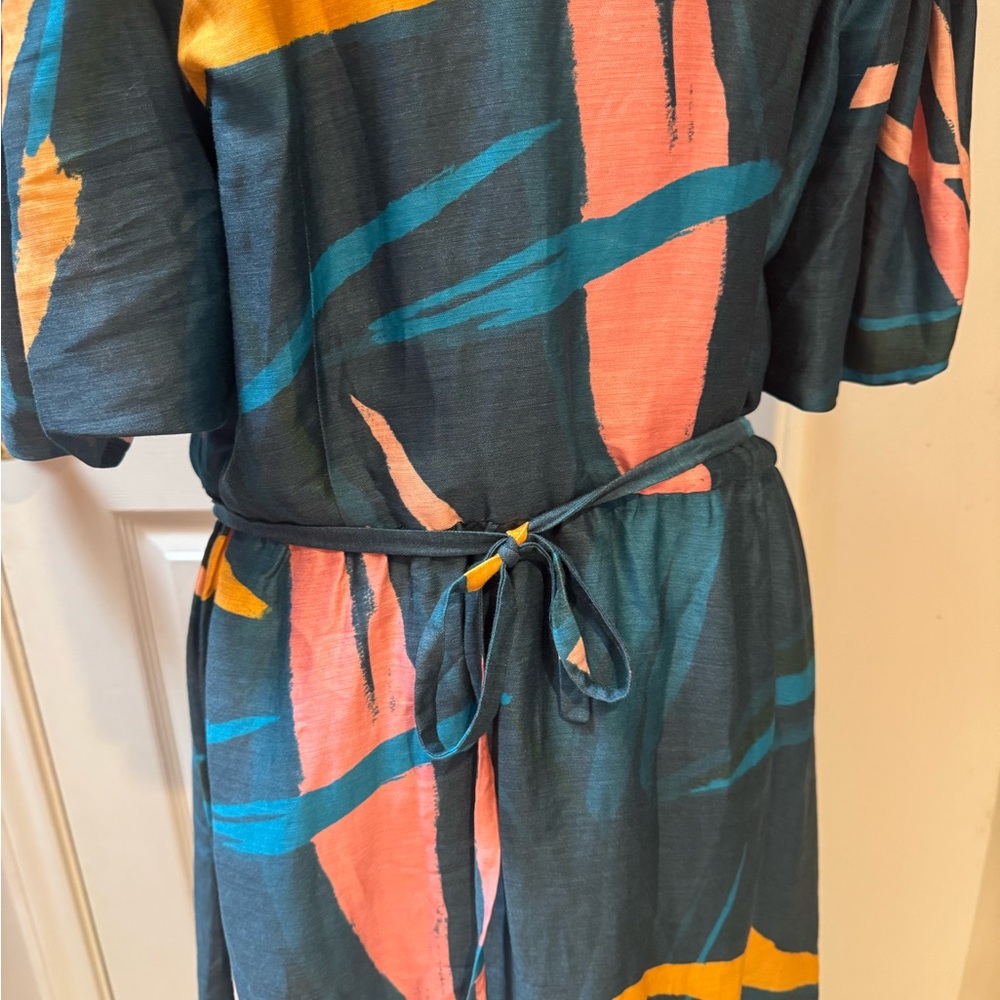 Colorful Abstract Print Dress - Picture 2 of 8